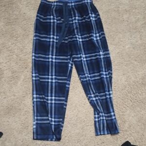 Plaid Navy Blue Men's Joggers